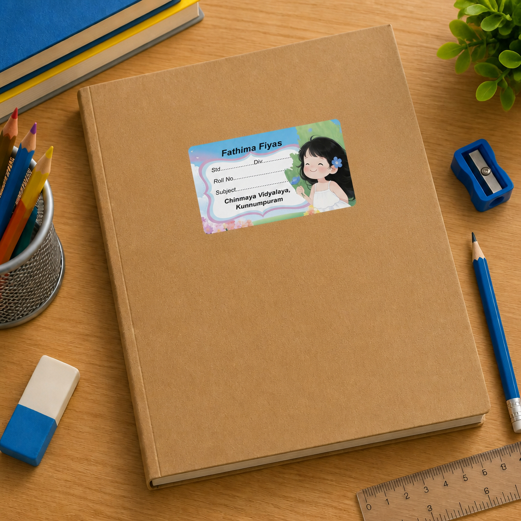 Name Slip Kids School Book