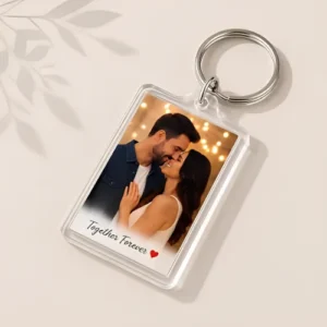 Personalized Acrylic Rectangle Photo Keychain